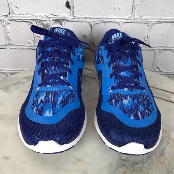 Nike Training Flex Trainer 6 Print Womens Blue Running Shoes Size 6.5 831578-401 - Picture 4 of 12